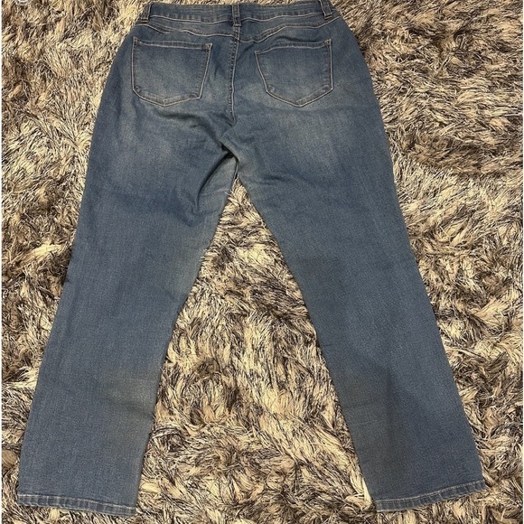 D j blue wash high waisted  jeans Sz 8 - Picture 2 of 2